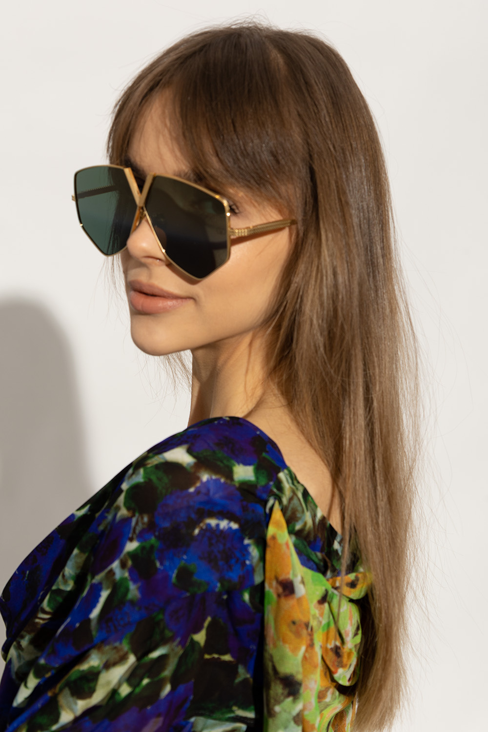 Valentino shop hexagon sunglasses